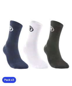 Calcetines Bullpadel BP252 Negro/Blanco/Azul Marino