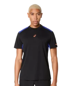 Camiseta Asics Padel Court SS Black/Dark Cobalt 2025