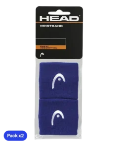 Muñequeras Cortas Head Azul (Pack x2)