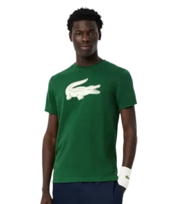 Camiseta Lacoste Ultra Dry Verde Oscuro 2025