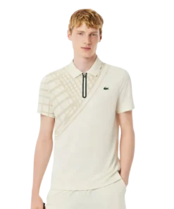 Polo Lacoste Ultra Dry Blanco Roto 2025
