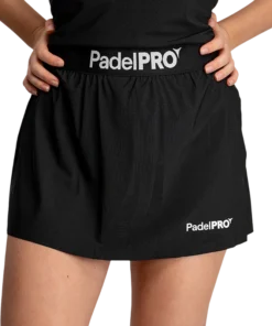 Falda Pro Elite Mujer PadelPRO Negra