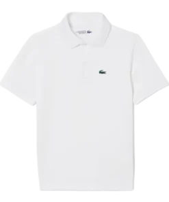 Polo Lacoste Ultra Dry Blanco Junior