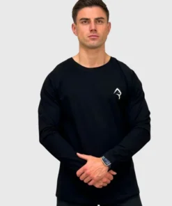 Polera Clásica Konko Raglan Manga larga Negra