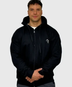 Poleron Zip Classic Negro Konko