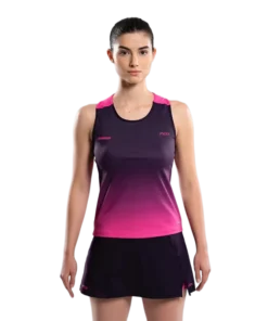 Camiseta Tirantes Nox Pro Mujer BlackBerry/Rose Degraded
