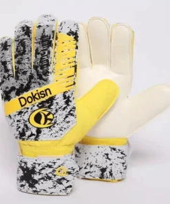 GUANTE ARQUERO DSJ1 CON FERULA GRIS/AMARILLO