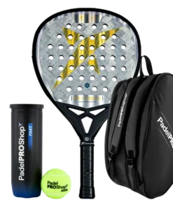 Pack Pala Drop Shot Axion Attack 1.0 LTD 2025 Jon Sanz + Paletero PadelPROShop + Pelotas PadelPROShop Fast (Exclusivo PadelPROShop)