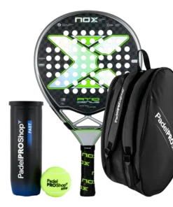 Pack Pala Nox AT10 Genius 12K Limited Edition Agustín Tapia + Paletero PadelPROShop + Pelotas PadelPROShop Fast (Exclusivo PadelPROShop)