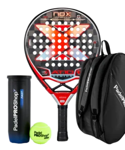 Pack Pala Nox AT10 Genius 18K Limited Edition Agustín Tapia + Paletero PadelPROShop + Pelotas PadelPROShop Fast (Exclusivo PadelPROShop)