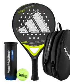 Pack Pala Adidas Granite 2.0 Pro Carbon + Paletero PadelPROShop + Pelotas PadelPROShop Fast
