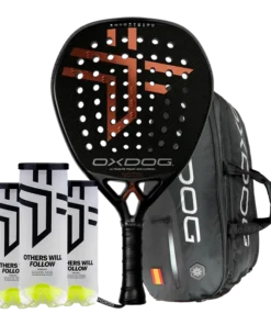Pack Pala Oxdog Ultimate Tour 2025 + Paletero Oxdog FEP hyper pro thermo padel bag + 3 Botes de pelotas Oxdog BOOST+