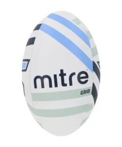 BALON RUGBY MITRE GRID BLANCO/AZUL MARINO/CELESTE N° 5