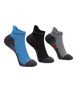 CALCETINES TRIPACK TECNICO SPALDING GRIS/AZUL/NEGRO