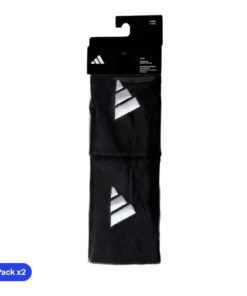 Muñequeras Adidas Largas Negras Logo Grande