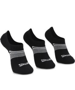 CALCETINES SPALDING TRIPACK INVISIBLES NEGROS