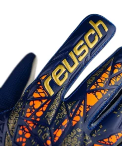 GUANTE ARQUERO REUSCH ATTRAKT SOLID GK24 AZULINO/DORADO/BLANCO