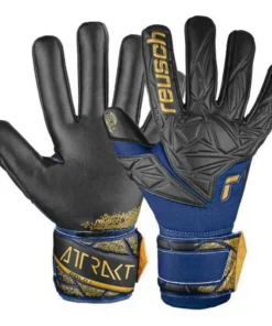 GUANTE ARQUERO REUSCH ATTRAKT GOLD X GK24 AZULINO/DORADO/NEGRO