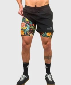 Eco Short KONKO 2 en 1 Flowers