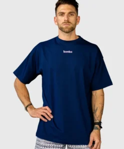 Polera Over Size Flex Cotton Azul