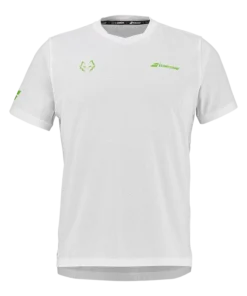 Camiseta Babolat Crew Neck Tee White/White 2026 J. Lebrón