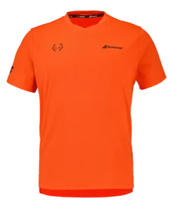 Camiseta Babolat Crew Neck Tee Red Orange 2026 J. Lebrón