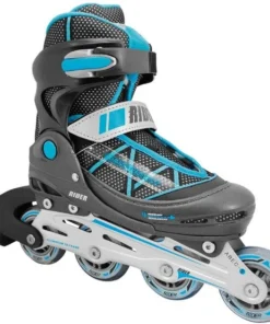 Patin en Linea Rider Fast Flash Negro-Turquesa