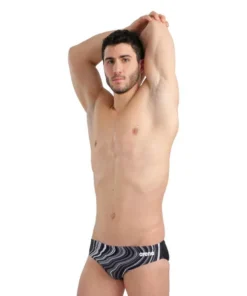 TRAJE DE BAÑO HOMBRE ARENA SWIM BRIEFS MARBLED BLACK