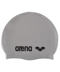 GORRO DE NATACIÓN ARENA CLASSIC SILICONE SILVER BLACK