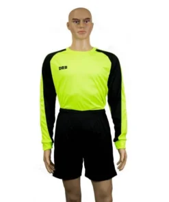 SET ARQUERO DRB CAMISETA VERDE NEON/NEGRO CON SHORT CORTO NEGRO