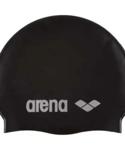 GORRO DE NATACIÓN CLASSIC SILICONE BLACK SILVER