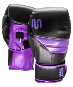 Guante de Box Muuk PU KO. Negro/Púrpura