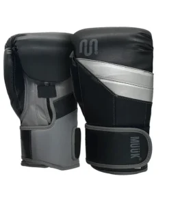 Guante de Box Muuk PU KO. Negro/Gris