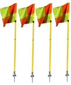 SET 4 BANDERINES FOUR CORNER 2 PIEZAS PASTO NATURAL
