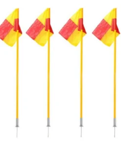 SET 4 BANDERINES FOUR CORNER 1 PIEZA PASTO NATURAL