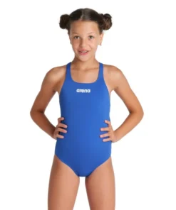 TRAJE DE BAÑO ARENA NIÑA TEAM SWIMSUIT SWIM PRO SOLID AZUL