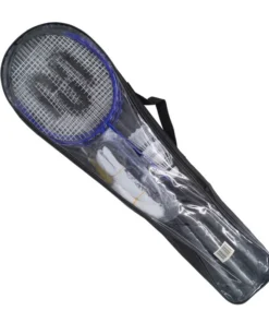 SET DE BADMINTON MUUK 4 RAQUETAS+2PLUMILLAS+RED