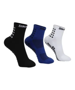 CALCETINES TRIPACK TECNICOS ANTIDESLIZANTES BLANCO/AZUL/NEGRO