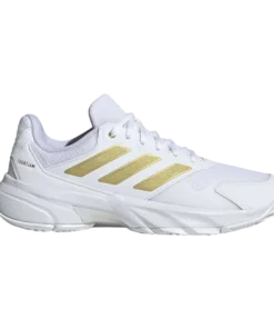 Zapatillas Adidas CourtJam Control 3 Mujer Blanco/Dorado 2026