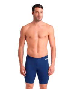 TRAJE DE BAÑO HOMBRE ARENA TEAM SWIM JAMMER SOLID AZUL MARINO