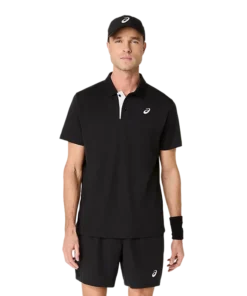 Polo Asics Court Negro 2026