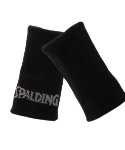 MUÑEQUERAS DE PUNTO SPALDING NEGRO T/U