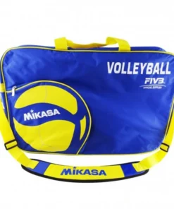 BOLSO MIKASA AZUL AMARILLO 6 BALONES VOLLEY V200W