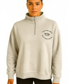 POLERÓN OVERSIZE MUJER HALF ZIP NOT FLAT T/U