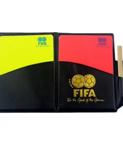 SET TARJETA ARBITRO FIFA CON LAPIZ AMARILLO/ROJO