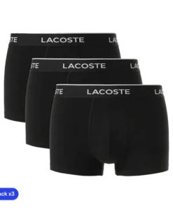 Calzoncillos Lacoste Microfibra Negro (Pack x3)