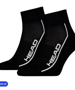 Calcetines Head Performance Quarter Negro (Pack x2) 2026