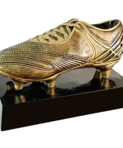 TROFEO RESINA BOTÍN ORO RS 4 15 CM