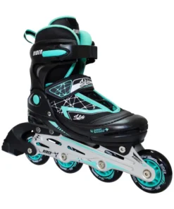 Patin En Linea Rider Slide Negro Turqueza Talla 40-43