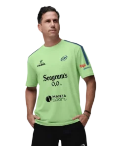 Camiseta Bullpadel Montse Paquito Navarro Verde Acido Vigore